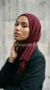 Firebrick Crinkled Hijab Basic Collection - Image 3