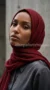 Firebrick Crinkled Hijab Basic Collection