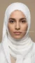 Hijab Froissé Blanc Basic Collection 04