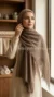 Hijab Froissé deep taupe Basic Collection 03