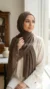 Hijab Froissé deep taupe Basic Collection 02