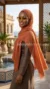 Hijab Froissé Rouille Basic Collection 03