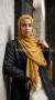 Golden Yellow Crinkled Hijab Basic Collection - Image 2
