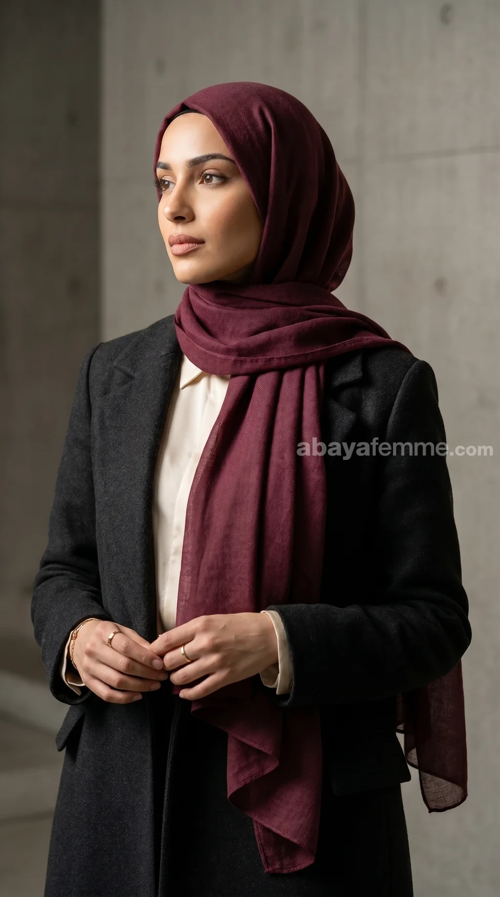 Hijab bordeaux collection Louna