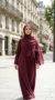 Burgundy Louna collection hijab 06