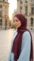Burgundy Louna collection hijab 07