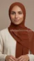 Mahogany Chiffon Hijab Premium Collection - Image 3