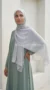 Silver Rectangular Chiffon Hijab Premium Collection - Image 6