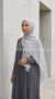 Silver Rectangular Chiffon Hijab Premium Collection - Image 5