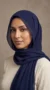 Navy Blue Premium Chiffon Hijab - Image 8