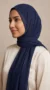 Navy Blue Premium Chiffon Hijab - Image 9