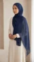 Navy Blue Premium Chiffon Hijab - Image 10
