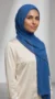 Royal Blue Chiffon Hijab Premium Collection - Image 7
