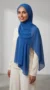 Royal Blue Chiffon Hijab Premium Collection - Image 2