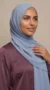 Powder Blue Chiffon Hijab Premium Collection - Image 3