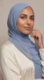 Powder Blue Chiffon Hijab