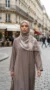 Hijab de muselina de seda estampado cuadrado Colección Luna FP01 02
