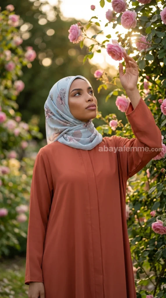 Hijab Mousseline de Soie Imprimé Carré Collection Luna FP03 – vue 2