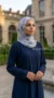 Hijab de muselina de seda estampado cuadrado Colección Louna FP04