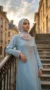Hijab de muselina de seda estampado cuadrado Colección Louna FP06 04