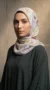 Hijab cuadrado estampado de muselina de seda FP06, colección Luna - Imagen 2