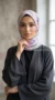Hijab de muselina de seda estampado cuadrado Colección Luna FP07 03