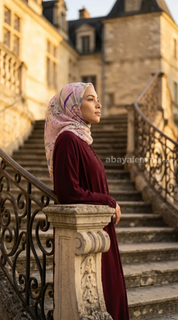 Hijab de muselina de seda estampado cuadrado Colección Luna FP07 02