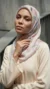 Hijab de muselina de seda estampado cuadrado Colección Luna FP08 05