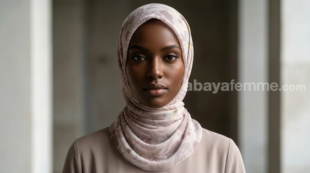 Hijab Mousseline de Soie Imprimé Carré Collection Luna FP09 1 Hijab Mousseline de Soie Imprimé Carré Collection Luna FP09