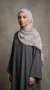 Bedrukte Vierkante Zijden Mousseline Hijab Collectie Luna Luna FP17 01