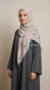 Bedrukte Vierkante Zijden Mousseline Hijab Collectie Luna Luna FP17 02