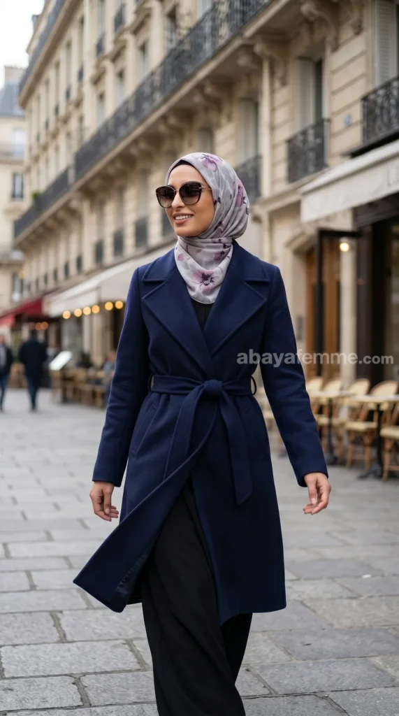 Hijab Mousseline de Soie Imprimé Carré Collection Luna FP17 – vue 1