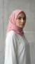 Pink Square Silk Chiffon Hijab Riley Collection 01