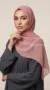Pink silk chiffon square Riley collection hijab 07