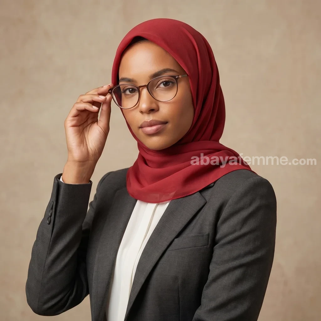 Hijab Mousseline de Soie Carré Crimson Collection Riley 2 Détail du tissu et de la couleur du hijab mousseline de soie carré crimson collection riley