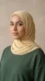 Premium Collection Straw Yellow Chiffon Hijab - Image 2