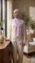 Lilac Premium Collection Chiffon Hijab - Image 2