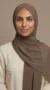 Dark Nude Chiffon Hijab Premium Collection - Image 3