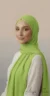 lime green premium chiffon hijab