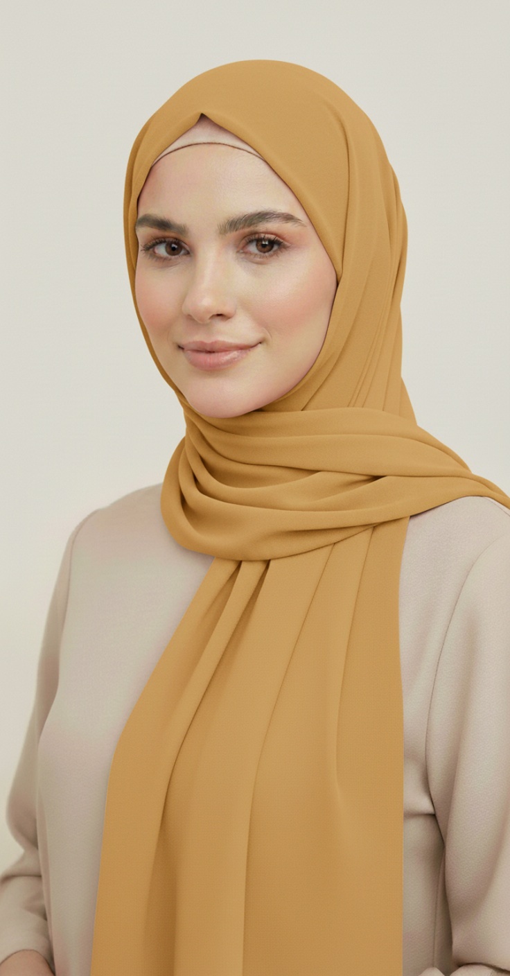 hijab_mousseline_premium_camel