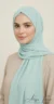 turquoise premium chiffon hijab