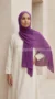Hijab Mousseline Prune Premium Collection - Image 4