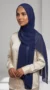 Midnight Blue Chiffon Hijab Premium Collection - Image 4