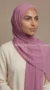 Bright Pink Chiffon Hijab Premium Collection - Image 4