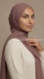 Hijab Mousseline Rose foncé Premium Collection - Image 7