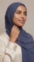Steel Blue Premium Collection Chiffon Hijab - Image 3