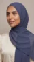 Steel Blue Premium Collection Chiffon Hijab - Image 4