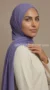 Hijab Mousseline Violet Premium Collection - Image 6