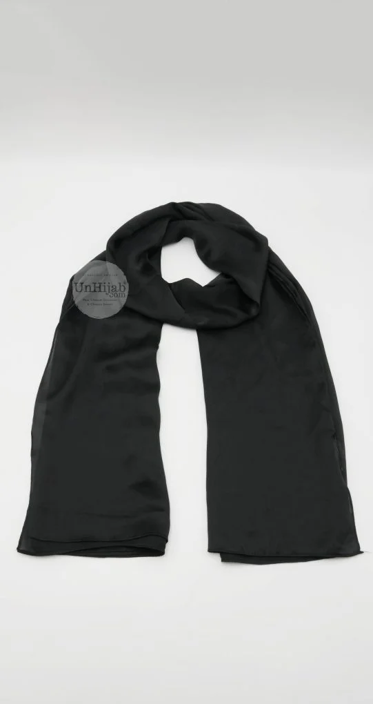 Hijab Louna XXL en Viscose Noir