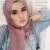 Hijab plissettato lilla chiaro Collezione Careena - immagine 2